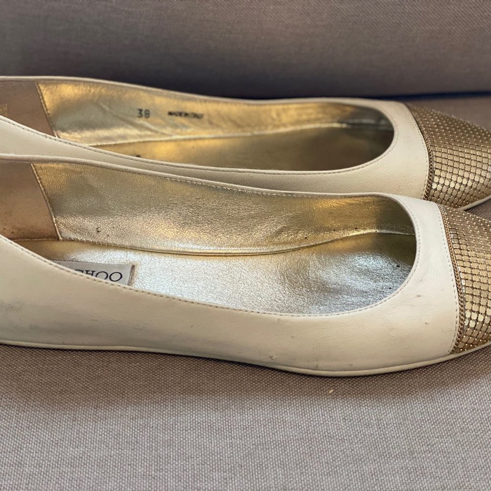 Jimmy Choo Waine Cap-Toe Ballet Flat - Picture 2 of 7